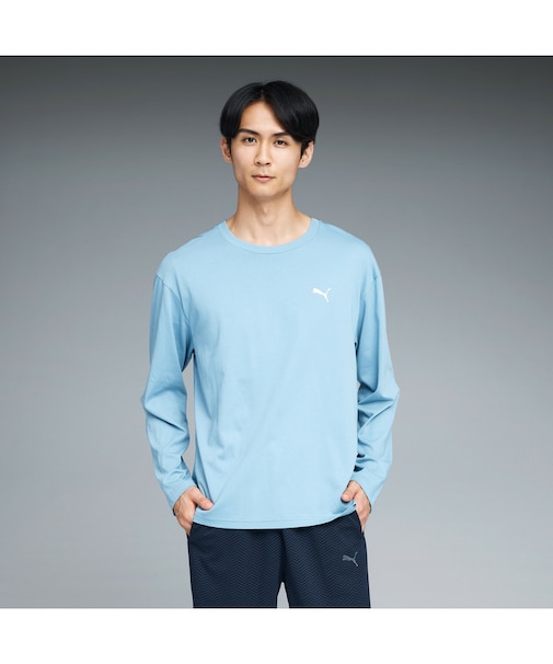 メンズ ESS MX リラックスド キャット 長袖 Tシャツ