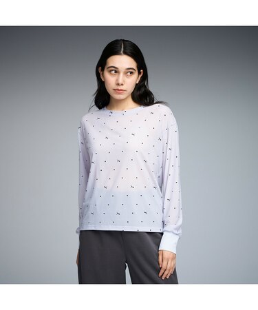 ウィメンズ オータム メッシュ AOP 長袖 Tシャツ