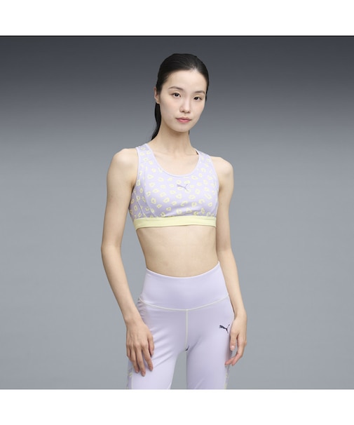 ウィメンズ トレーニング トレイン エッジ スポーツ ブラトップ AOP ミディアムサポート
