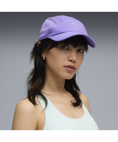 ユニセックス ランナー ショート バイザー 5 パネル キャップ