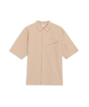 メンズ サマー ウーブン 半袖 シャツ