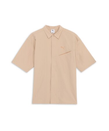 メンズ サマー ウーブン 半袖 シャツ