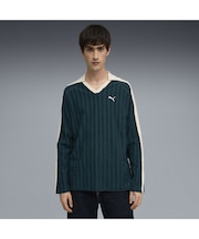 メンズ T7 リラックスド 長袖 ポロシャツ