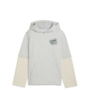 ボーイズ ミッド90S レイヤード フーディ 裏起毛 120-160cm