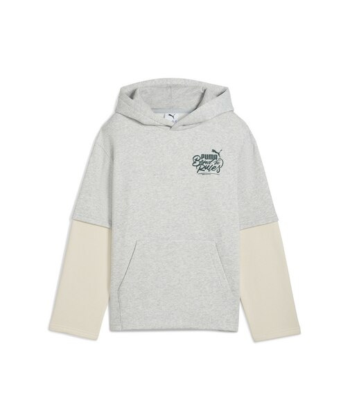 ボーイズ ミッド90S レイヤード フーディ 裏起毛 120-160cm