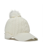 ウィメンズ ゴルフ メタルキャット ニットバイザー キャップ W METAL CAT KNIT VISOR CAP