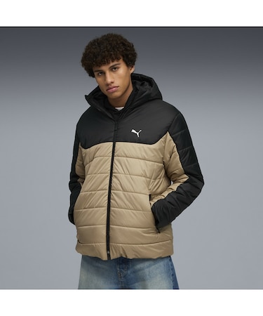 メンズ ESS フーデッド パデッド ジャケット