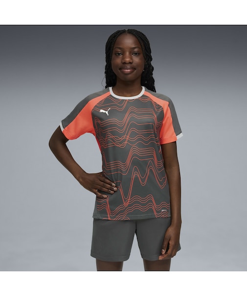 キッズ サッカー INDIVIDUALLIGA グラフィック 半袖 シャツ 120-160cm