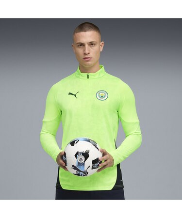 メンズ マンチェスターシティ FC トレーニング クォータージップ トップ