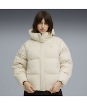 ウィメンズ フーデット パッファー ダウンジャケット