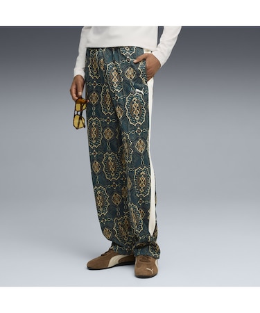 メンズ T7 ヴィンテージ プレップ トラック パンツ