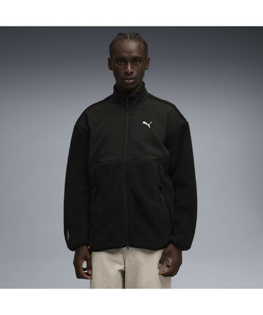 メンズ PUMATECH ソフト テック リラックスド シェルパ ジャケット
