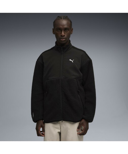 メンズ PUMATECH ソフト テック リラックスド シェルパ ジャケット