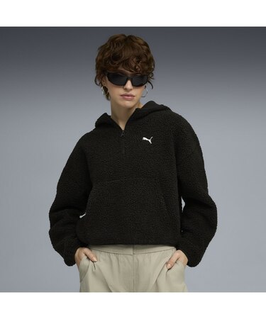 ウィメンズ ワードローブ ESS オーバーサイズド ポーラー フリース フーディ