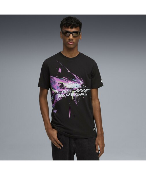 メンズ モータースポーツ F1 ラスベガス レース 半袖 Tシャツ