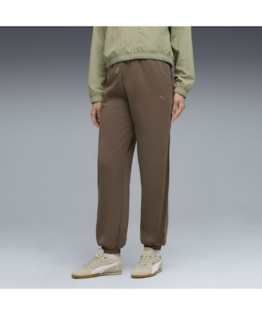 ウィメンズ ESS ELEVATED サテン スウェットパンツ 裏起毛