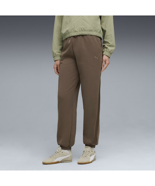 ウィメンズ ESS ELEVATED サテン スウェットパンツ 裏起毛