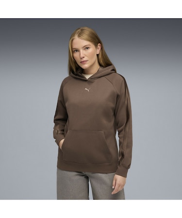 ウィメンズ ESS ELEVATED サテン フーディー 裏起毛