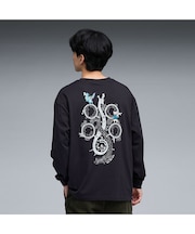 ユニセックス PUMA x モンスターハンターワイルズ 長袖 Tシャツ