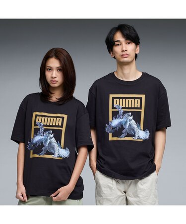 ユニセックス PUMA x モンスターハンターワイルズ 半袖 Tシャツ