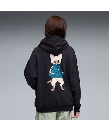 ユニセックス PUMA x モンスターハンターワイルズ アイルー フーディ T7