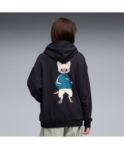 ユニセックス PUMA x モンスターハンターワイルズ アイルー フーディ T7