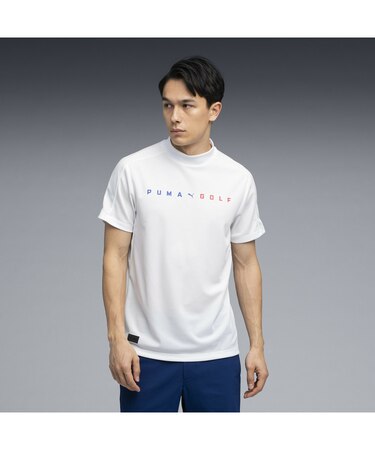 メンズ ゴルフ PB ロゴ モックネック 半袖 シャツ LOGO MOCKNECK S/S