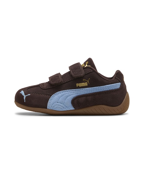 PUMA キッズシューズ ブラウン×ライトブルー スピードキャット キッズ スピードキャット OG V スニーカー 17-21cm Speedcat OG V PS
