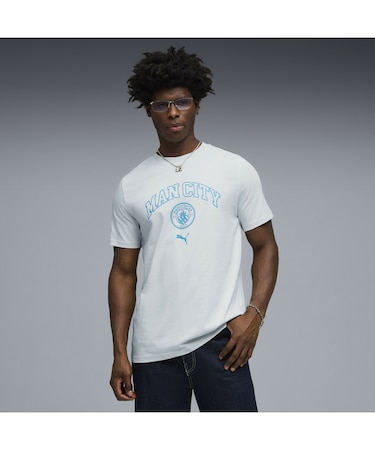 メンズ マンチェスターシティ フットボールカルチャー 半袖 Tシャツ MCFC FtblCulture Tee