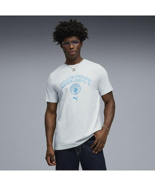 メンズ マンチェスターシティ フットボールカルチャー 半袖 Tシャツ MCFC FtblCulture Tee