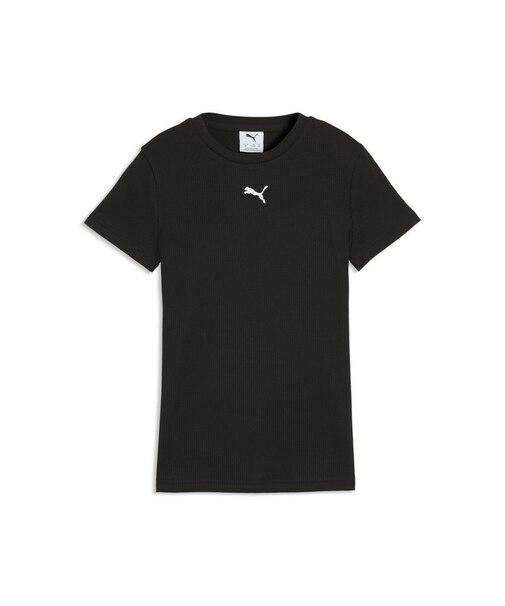 ガールズ ESS エレベーテッド リブ 半袖 Tシャツ 120-160cm ESS Rib Tee