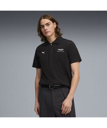 メンズ PUMA x アストン マーティン アラムコ F1 チーム ジャカード 半袖 ポロシャツ AMF1 Jacquard Polo (Regular)