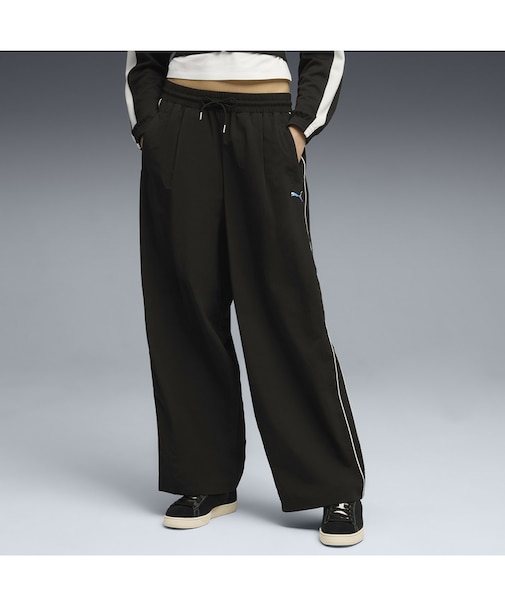 ウィメンズ T7 パイピング リラックスド ウーブン トラックパンツ T7 Woven Track Pants op