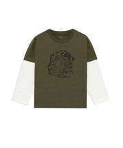 ボーイズ ミッド90S グラフィック 長袖 Tシャツ 120-160cm MID90S GRAPHIC LS TEE