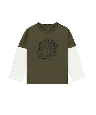 ボーイズ ミッド90S グラフィック 長袖 Tシャツ 120-160cm MID90S GRAPHIC LS TEE