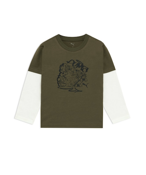 ボーイズ ミッド90S グラフィック 長袖 Tシャツ 120-160cm MID90S GRAPHIC LS TEE