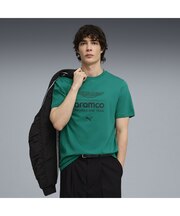 メンズ PUMA x アストン マーティン アラムコ F1 チーム エッセンシャル ビッグロゴ 半袖 Tシャツ AMF1 Big Logo Tee