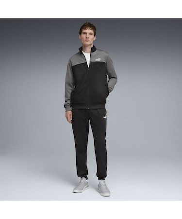 メンズ ポリ カラーブロック スーツ 上下セット Poly Colorblock Suit