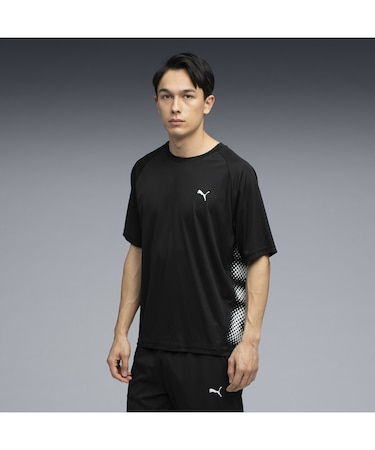 メンズ トレーニング バックプリント 半袖 Tシャツ TEE MID SIZE LOGO
