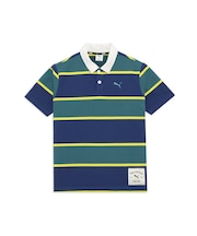 メンズ ESS エレベーテッド MX 半袖 ラガー ポロシャツ MX HERITAGE SS BORDER POLO