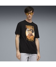 メンズ グラフィック キャット カウボーイ リラックスド 半袖 Tシャツ GRAPHIC Tee