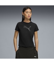 ウィメンズ DARE TO スリム ハーフジップ ラップ ニット グラフィック 半袖 Tシャツ DARE TO Slim Graphic Tee