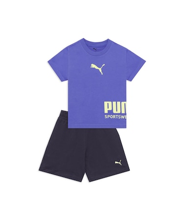 ボーイズ プーマ スポーツ Tシャツ アンド ショートパンツ セット B 120-160cm PUMA SPORT Tee Set
