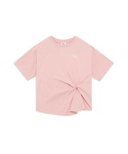 ウィメンズ ESS エレベーテッド クール フロント ノット 半袖 Tシャツ SUMMER MIX TEE