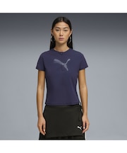 ウィメンズ DARE TO スリム ハーフジップ ラップ ニット グラフィック 半袖 Tシャツ DARE TO Slim Graphic Tee