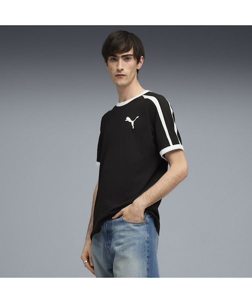 メンズ T7 ビッグ キャット リンガー 半袖 Tシャツ T7 Ringer Tee