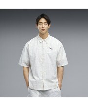 メンズ ESS エレベーテッド ウーブン AOP 半袖 Tシャツ SUMMER WOVEN AOP SS SHIRT