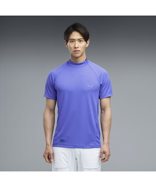 メンズ ゴルフシャドウキャット ジク モックネック 半袖 シャツ ZIKU MOCKNECK S/S