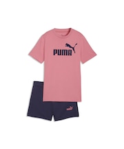 ガールズ ESS NO. 1 ロゴ 半袖 Tシャツ & ショーツ セット 120-160cm ESS Logo Tee and Shorts Set