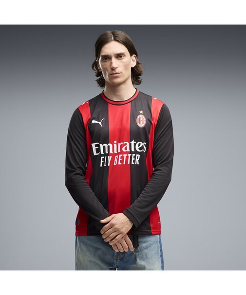 メンズ 2026-27 ACミラン ホーム レプリカ 長袖 ユニフォーム ACM Home Jersey Replica LS